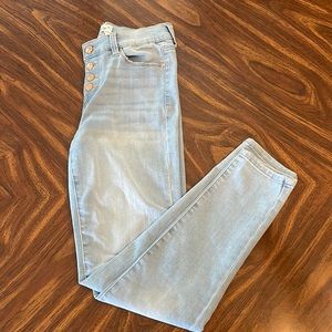 Girls light blue skinny jeans